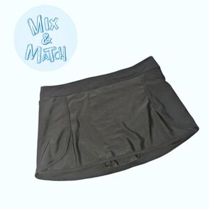 ACX (2X) Swim Skirt Black Separate Sporty Mini Skirt Plus Size (skortini)